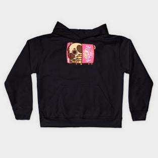 Strawberry Pocky Puglie Kids Hoodie